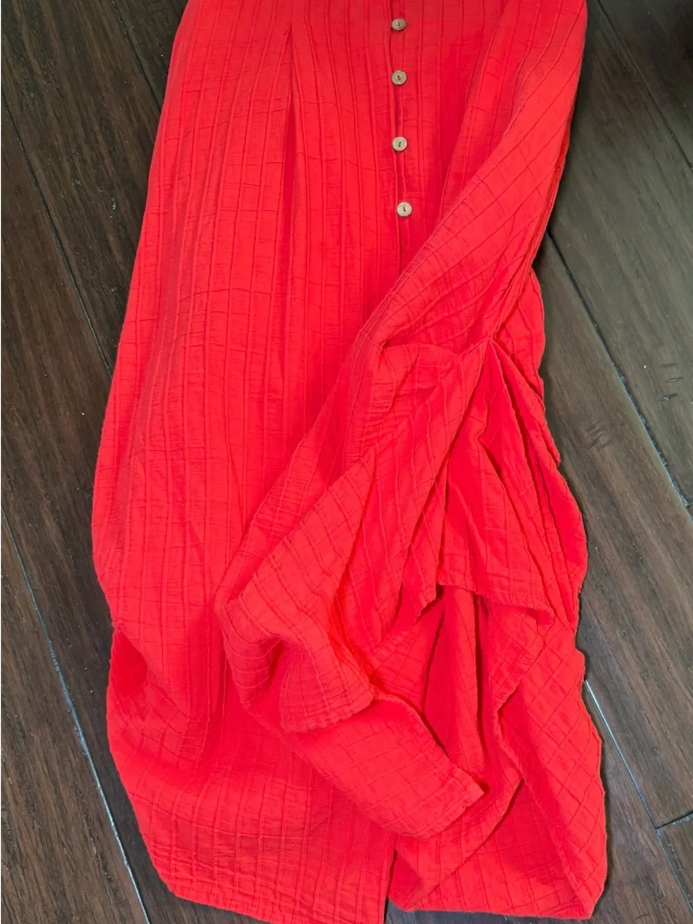 Free People Vintage Romance Bustle Midi Dress Size Medium - Picture 9 of 9